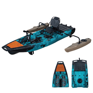 <span class=keywords><strong>Kayak</strong></span> à hélice à pédales <span class=keywords><strong>de</strong></span> 9 pieds avec stockage <span class=keywords><strong>de</strong></span> transport facile Caractéristiques motorisées <span class=keywords><strong>Kayak</strong></span> modulaire Sit-Top pour la pêche à 1 personne - Product Image 6