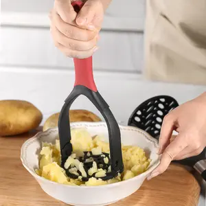 Kitchen Gadgets Multi Purpose Using Non-Stick Cookware salad spoon Nylon head color wood plastic handle potato masher