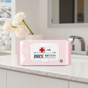 Lingettes humides biodégradables écologiques pour adultes, papier toilette naturel biologique pour le soin de la peau, lingettes humides féminines, marque privée - Product Image 2