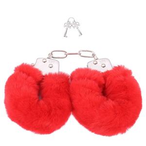 <strong>Fluffy</strong> Furry Handcuffs with Keys Metal Fuzzy Wrist <strong>Cuffs</strong> Soft Plush SM Bondage <strong>Cuffs</strong> Quick Release Handcuffs for Couples Cosplay - Product Image 1