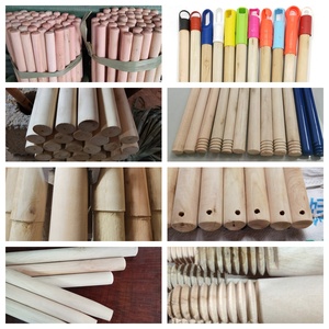 Manche de balai en bois poli, fabriqué en bois naturel pour balai, <span class=keywords><strong>prix</strong></span> usine en Chine - Product Image 3