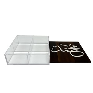 Trong suốt plexiglass Acrylic keo GỖ MẸ của Ngọc Trai <span class=keywords><strong>Inlay</strong></span> hộp lưu trữ đồ trang sức hộp thủ công - Product Image 5