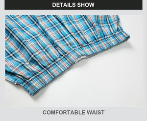 Prix d'usine – Boxers classiques tricotés ultimes pour hommes, caleçons à carreaux anti-humidité, slips de <span class=keywords><strong>musculation</strong></span> avec logo - Product Image 6