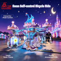 Bateau à pédales Sanly Swan de haute qualité pour enfants, manège de parc d'attractions, capacité de 12 personnes, certifié CE