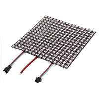 Matriz LED Digital Flexible WS2812B 5V/DC, Direccionable Individualmente, 16x16 SMD5050 RGB, para Arcade, Tiendas, Ascensores