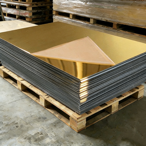 Panel de Espejo Dorado, Espejo Acrílico de Corte, Superficie de Espejo Ecológica, Espejo Autoadhesivo de 3 mm, 1220x2440 mm para Decoración de Interiores - Product Image 1