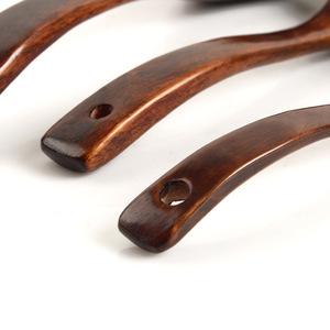 Juego de espátulas de madera de 39x9,5 cm, herramienta de cocina multifunción para freír, cuchara para sopa de arroz, uso en sartenes antiadherentes - Product Image 3