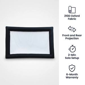 Écran de cinéma gonflable en PVC de 20 pieds (240 pouces) - Tissu Oxford 210D imperméable - Projection extérieure - Cinéma de jardin - Fêtes - Événements scolaires - Product Image 4