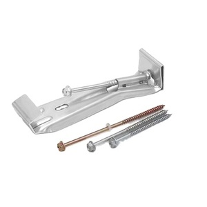 Nhôm 5 Inch 6 Inch Đầu Vít Liền Mạch Máng Xối Hidden Móc Áo Chân Đế Cho Mưa Máng Xối - Product Image 1