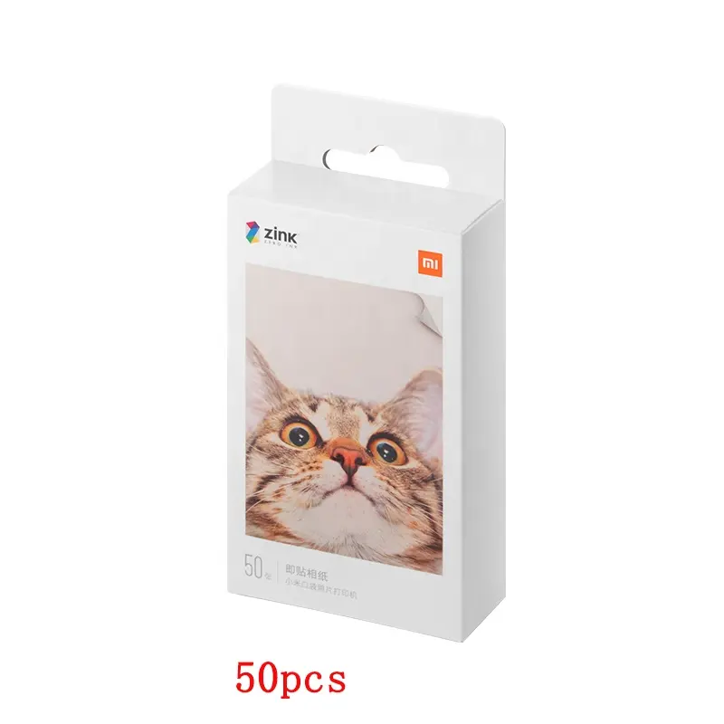 Xiaomi ZINK-Taschendrucker Papier selbstklebender Fotodruck 50 Blätter Xiaomi 3-Zoll-Mini-Taschenfoto