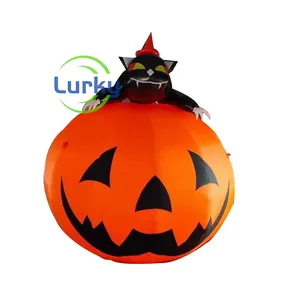 Abóbora fresca inflável de natal, abóbora de natal inflável, jack-o'-lanterna para o dia de todos os santos, decoração de halloween