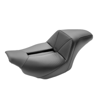 Coussin de selle en fibre de carbone personnalisé pour moto Custom World, avec gel, pour Touring Road Glide Street Glide 2023.5-2025, noir