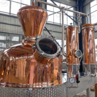 Pot de gin en cuivre certifié CE 1400L toujours Alambique Destilador nouvel état machine à distiller les alcools équipement de distillerie