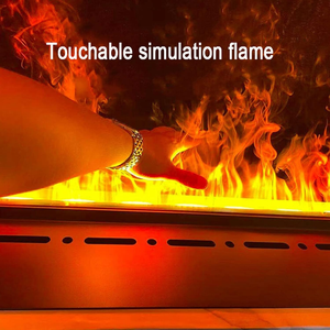 Application moderne de <span class=keywords><strong>cheminée</strong></span> électrique à atomisation 3D et <span class=keywords><strong>cheminée</strong></span> à vapeur d'eau en acier à flamme LED télécommandée - Product Image 2