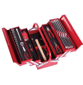 Tongrun BIGRED Repair Box Steel Car Portable Hardware Repair Toolbox <b>Storage</b> Box 48 Pieces - Product Image 4