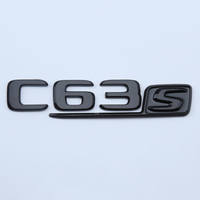 Autocollant de coffre arrière de voiture 3D en ABS 2016-2019, lettres chromées C63S, emblème pour Mercedes C63 AMG W205 W204, accessoires