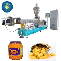 Nouvelle Machine Automatique de Fabrication de Snacks Soufflés à Double Vis Extrudeuse Inclinée pour Chips de Maïs Gonflées - Prix Compétitifs