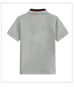 Confortable 95% coton 5% Spandex 250gsm enfants polo à manches courtes personnalisé Logo Design décontracté école uniforme tricoté - Product Image 2