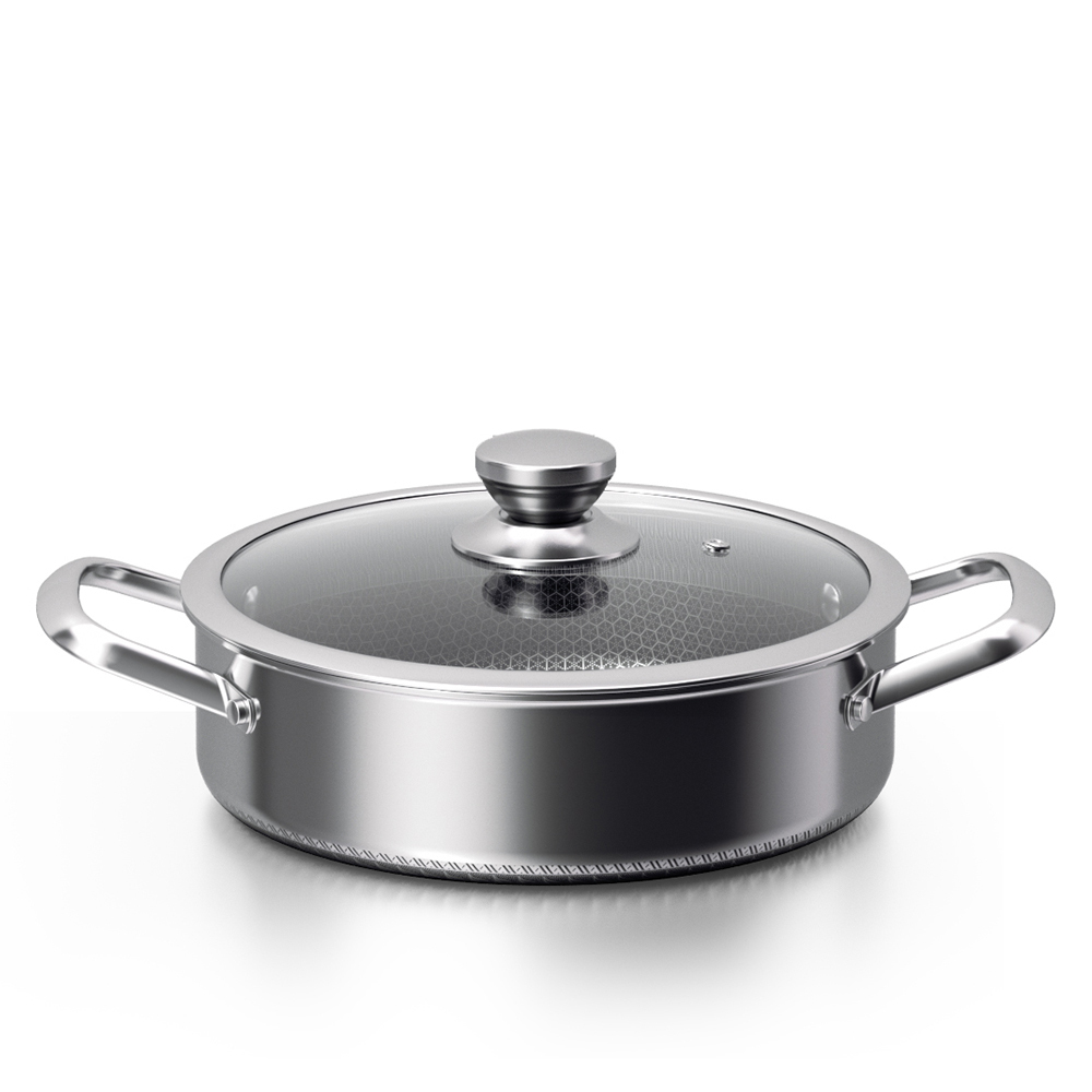 28CM shallow soup pot