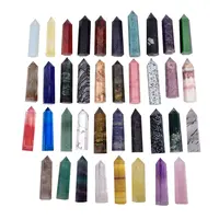 Point Wholesale Various Natural Gemstone Crystals Healing Stones Rose Quartz Tower Amethyst Point Crystal Wand