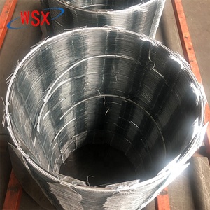 Alambre de púas tipo <span class=keywords><strong>concertina</strong></span> CBT-65, galvanizado en caliente, antiescalada, para protección de perímetros y cercas - Product Image 1