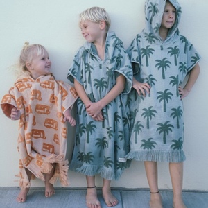Accappatoio con Cappuccio per Neonati in Spugna Jacquard, <span class=keywords><strong>Poncho</strong></span> da Spiaggia per Bambini - Product Image 6