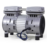 Silencieux 0.75hp 220 Volts 550w Moteur d'air sans huile Dentaire 8bar Portable Mini compresseur d'air Pompe à tête