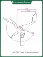 Micro Horizontal Axis Wind Power Generator System for Street Lights & Surveillance Signal Base Station PowerSupplySolarSupplier
