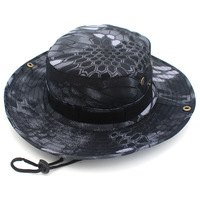 Camping Pêche Randonnée Jungle Sport Chapeau Hommes Pêche En Plein Air Parasol Pêcheur Chapeau Large Bord Boonie Cap String Seau Chapeaux