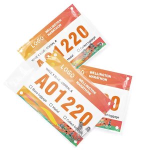 Números de Competición Personalizados, Etiquetas Rectangulares Autoadhesivas de Papel con Sección para Escribir, para Eventos de Maratón - Product Image 2