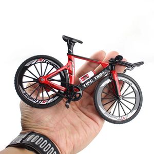 Mini vélo de montagne en alliage pour enfants, modèle de course de simulation 1 à 10, vélo de route pour enfants, objet de collection - Product Image 5