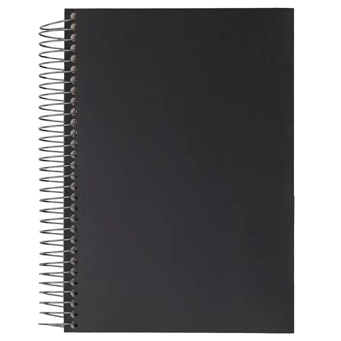 Office Supply Spiraal Zwarte Notebook 1 Onderwerp College Regeerde Papier Oefening School Blocnotes