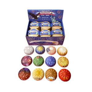 Nouveau Jouet Squishy Patriotique en Forme de Boulette, Jouet Anti-Stress Baozi pour le Quatrième de <span class=keywords><strong>Juillet</strong></span>, Cadeau pour la Journée de l'Indépendance des États-Unis - Product Image 2