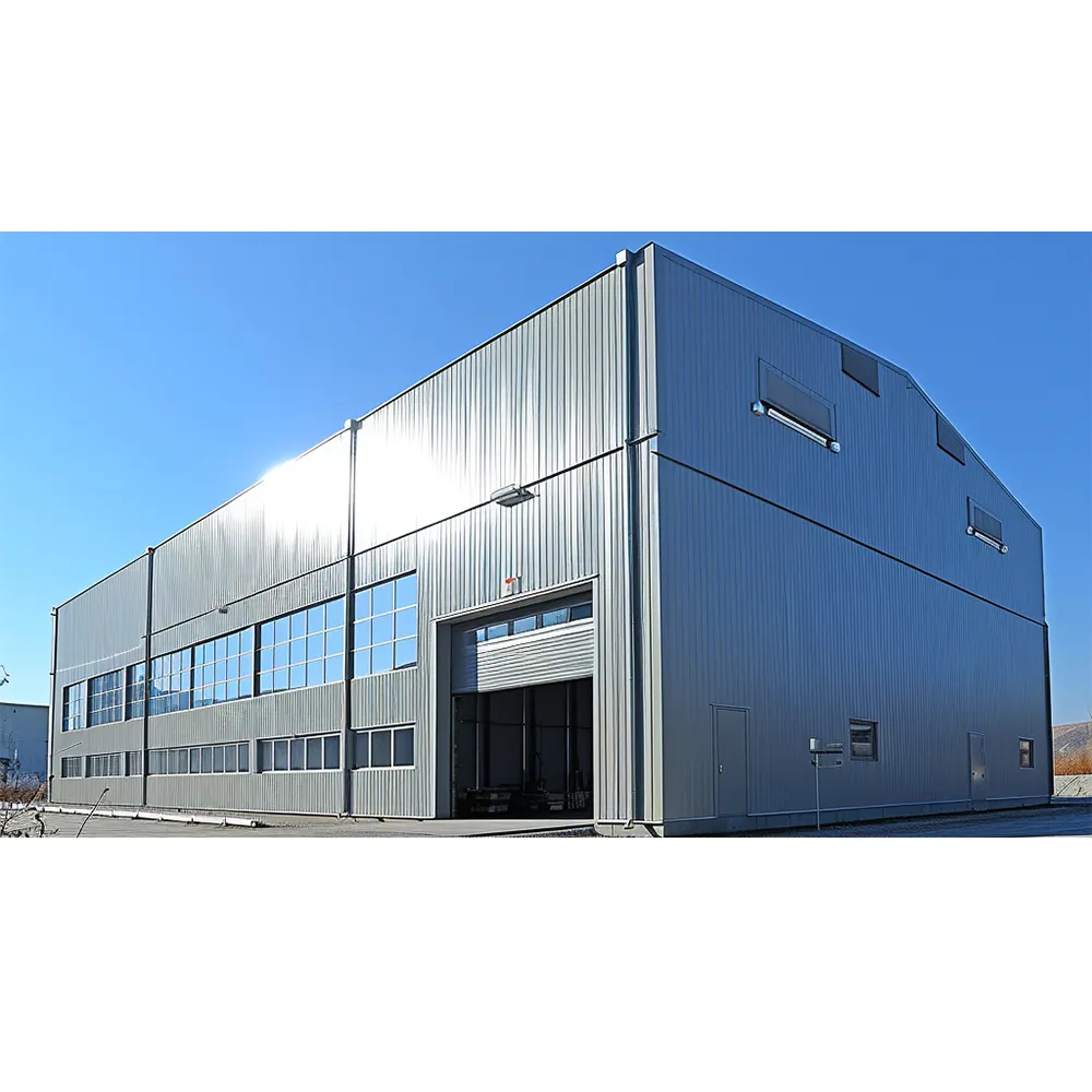 Metalen Prefab Werkplaats Industriële Geprefabriceerde Stalen Structuur Gebouw Stalen Bouw Metalen Gebouw