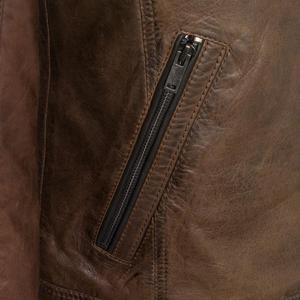 Made in Best Material Genuine <b>Leather</b> Vintage Breathable Standing Collar <b>Leather</b> <b>Jacket</b> for Men 6XL Size Low Price Hot Selling - Product Image 5