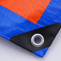 Bâche en polyéthylène haute résistance (HDPE) ondulée, bâche agricole bleue et orange, rouleau de bâche personnalisé en PE