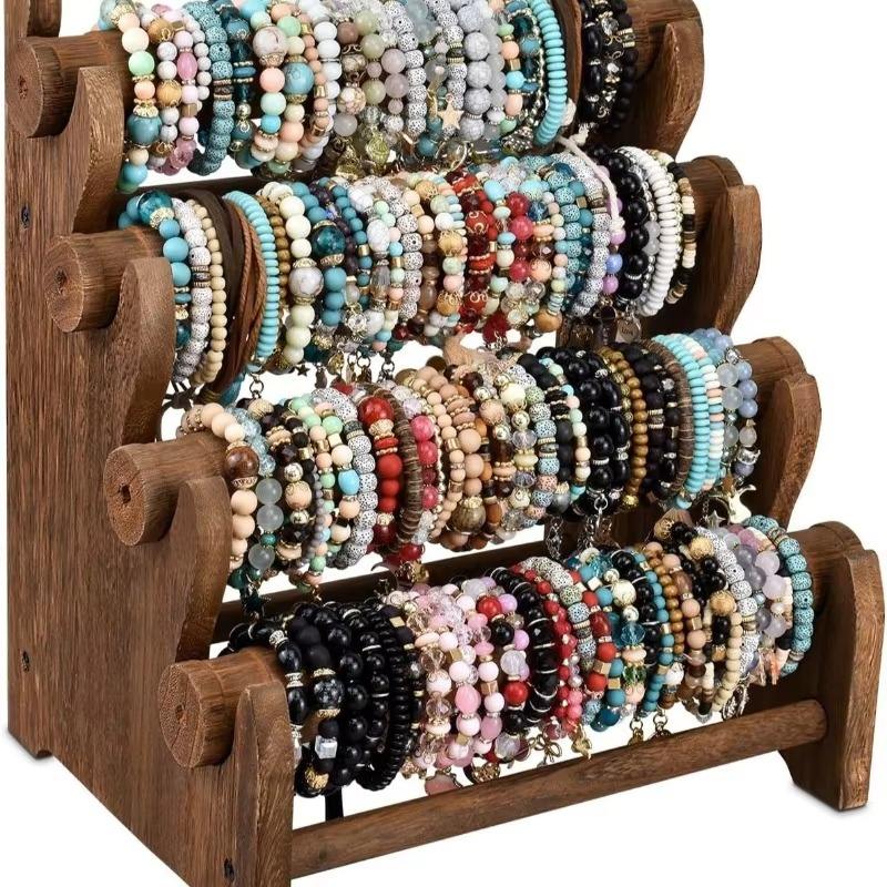 Multi-layer Wooden Jewelry Display Stand Bracelet Bracelet Stall ...