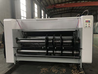 Machine de découpe à rainurage et d'impression à alimentation par chaîne semi-automatique, machine de fabrication de boîtes en carton ondulé/carton