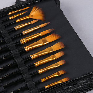 Ensemble de <span class=keywords><strong>pinceaux</strong></span> à aquarelle Giorgione Professional de 17 pièces de haute qualité avec manche en bois, poils en nylon <span class=keywords><strong>et</strong></span> couteau à palette en éponge - Product Image 5