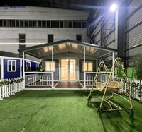 Structure en acier mobile moderne de luxe, étanche, préfabriquée, modulaire, extensible et pliable, pour l'extérieur, de 20, 30, 40 pieds, avec 2 à 4 chambres