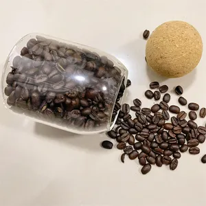 500ml 800ml 1200ml Empty glass home use food canned sugar coffee storage jars with cork ball lid