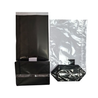 Sac en cellophane transparent OPP thermoscellable à fond carré pour cadeaux de Noël imprimés, bonbons et aliments, jetable