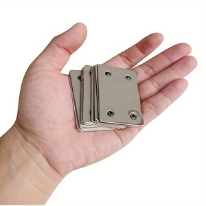 Placa de conexión recta de Metal de 1,2mm de espesor personalizada, diseño moderno para muebles de cocina y baño, soporte de esquina con fijación de madera - Product Image 1