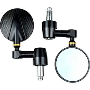 Xmaxvision in alluminio Stealth velato manubrio specchio 78mm 3 pollici diametro 12-18mm cespugli di espansione moto specchi per 7/8 - Product Image 2