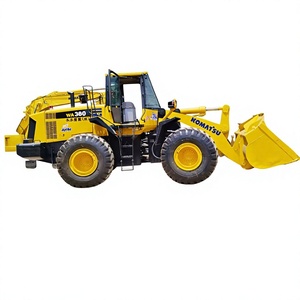 Chargeuse sur pneus Komatsu WA380 d'occasion, capacité de 6 tonnes, moteur Cummins, pompe hydraulique MOOG, équipement de construction - Product Image 1