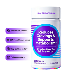 Metabolisme & suplemen dukungan energi, 1000 Mcg kromium, teh hijau, <span class=keywords><strong>Goji</strong></span> <span class=keywords><strong>Berry</strong></span>, jahe-30 kapsul - Product Image 2