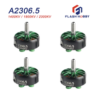 Moteur Brushless FPV Flashhobby A2306.5 M5 à arbre 12N14P haute vitesse 2S 6S pour Freestyle, course FPV 7,5 pouces, modèle RC et robot
