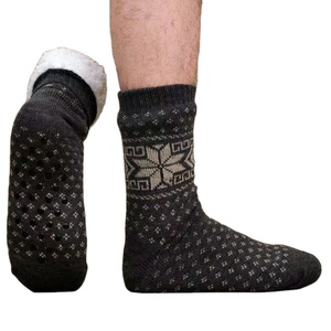Envío Directo, <span class=keywords><strong>calcetines</strong></span> de invierno para <span class=keywords><strong>hombre</strong></span>, zapatos para el hogar, <span class=keywords><strong>calcetines</strong></span> <span class=keywords><strong>térmicos</strong></span> antideslizantes para interiores para mujer - Product Image 1