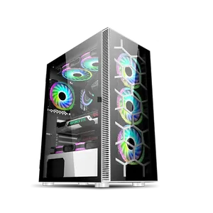 ¡Caja de PC para juegos Herder, gabinete de computadora Gamer de Torre media de refrigeración de <span class=keywords><strong>CPU</strong></span> RGB de alta calidad en Stock! - Product Image 4