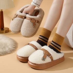 Pantuflas de Verano para Interiores con Suela Antideslizante, Cerradas, de Felpa Suave, MOQ Bajo, Productos Populares para Fabricantes - Product Image 6